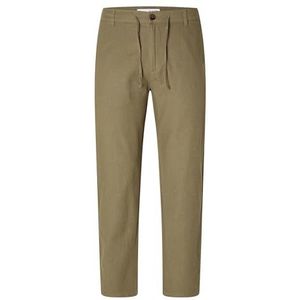 SELECTED HOMME heren chinobroek, Burnt Olive, XXL