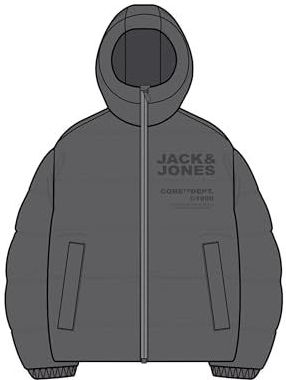 Jack & Jones - JCOBOSTON - Gewatteerde Jas - Grijs