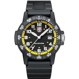 Luminox Heren analoog Zwitsers kwartsuurwerk horloge met kunststof armband XS.0325, zwart, Riemen.