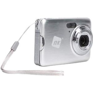 NK CC3237-PL- compacte camera met 18 MP, 6,9 cm (2,7 inch) TFT-LCD-display, zoom 5x, 32 GB geheugen, zilverkleurig