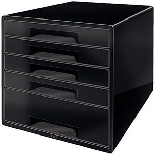 Leitz 52531095 ladenbox (Cube 5, laden) zwart/wit, dubbel kleurbereik