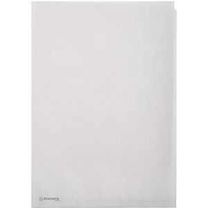 Exacompta - 50850E - zak met 50 hoekhoezen van transparant papier 110 g/m² - opening in L-vorm boven en rechts - formaat DIN A4 - kleur transparant wit