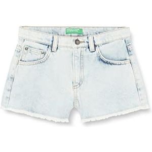 United Colors of Benetton Short 4DW2C901S Shorts, lichtblauw denim 901, M meisjes, lichtblauw denim 901, 130 cm