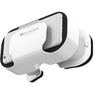 VR 5.0 Hoofdtelefoon voor Samsung Galaxy A8 Smartphone Virtual Realite Bril 3D Spelen verstelbaar (wit)