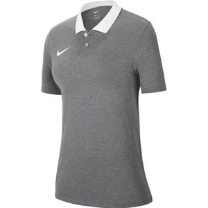 Nike Dames Short Sleeve Polo W Nk Df Park20 Polo Ss, Houtskool Heathr/Htr/Wit/Wit, CW6965-071, XL