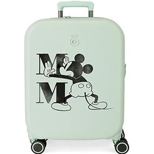 Disney Mickey Happiness Toilettas, Groen, Maleta de cabina, Uitbreidbare koffer