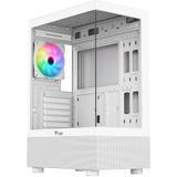 Itek - SHOWBUI 33W - Gaming Tower - Wit - ATX - 12cm ARGB Ventilator