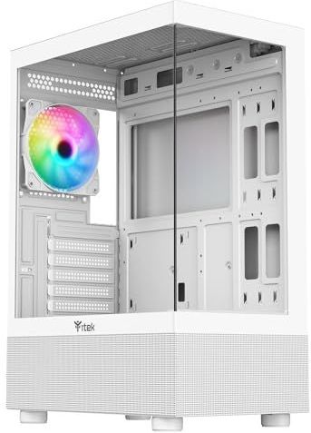 Itek - SHOWBUI 33W - Gaming Tower - Wit - ATX - 12cm ARGB Ventilator