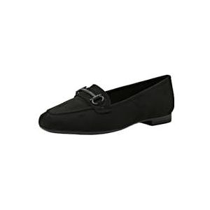 ESPRIT Modieuze platte damesslipper, 001/zwart, 39 EU, 001, zwart., 39 EU