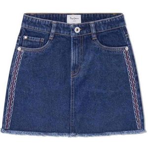 Pepe Jeans A-lijn rok voor meisjes Hw Craft Jr, Blauw (Denim), 4 jaar