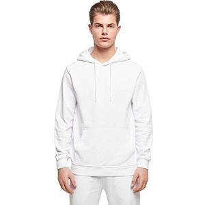 Build Your Brand Heren capuchontrui basic hoodie sweater met capuchon voor mannen verkrijgbaar in vele kleuren, maten XS - 7XL, wit, 3XL