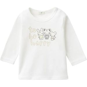 United Colors of Benetton t-shirt m/l, Wit, 56 cm