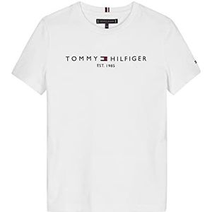 Tommy Hilfiger - Essential Tee S/S Ks0ks00210, T-shirts met korte mouwen, Unisex - Kinderen en teners, Wit (wit), 7 jaar