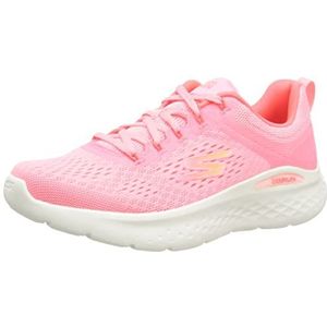 Skechers Go Run Lite Sneaker voor dames, Roze Textiel Koraal Trim, 38 EU