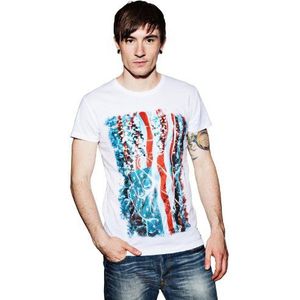 ESPRIT Heren T-shirt ronde hals, meerkleurig (Colourway 2 114), 3XL