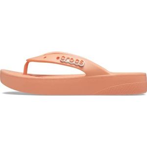 Crocs Classic Platform Flip W houten schoen voor dames, oranje (papaya), 38/39 EU