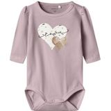 Name It - NbfKinin - Romper L/S - Gepolijst Lilac m. Glitter