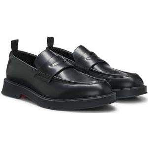 HUGO Lenner_Loaf_bo Mocassin voor heren, zwart, maat 39, Zwart, 39 EU