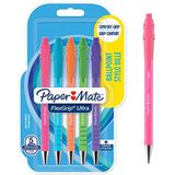Paper Mate Flexgrip Ultra-balpennen met Retrokleuren | Medium punt (1,0 mm) | Blauwe Inkt | 5 stuks