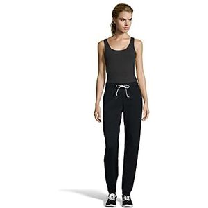 Hanes Lichte fleece joggingbroek met zakken luxe collectie, zwart, S dames, Zwart, S