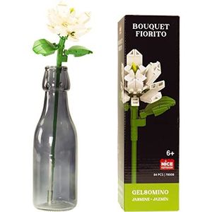 Nice Group Mattoncini - Flower bouwstenen van jasmijn, 84-delig - Code 78008