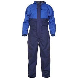 Hydrowear 072455 Usselo Gewoon geen Sweat Coverall, 100% Polyester, 4X-Large Mate, Navy/Royal blauw