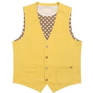 GIANNI LUPO heren vest, Geel, S