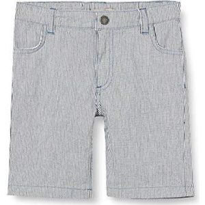 Mexx Jongens Shorts, blauw/wit gestreept, 128 cm