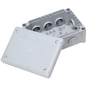Kopp Aansluitdoos opbouw, voor vochtige ruimtes, 152 x 202 x 85 mm, IP66, aansluitdoos met 10 kabelinvoeringen M25, grijs, 351013044
