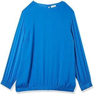 s.Oliver Damesblouse met lange mouwen, blauw, 48, blauw, 48
