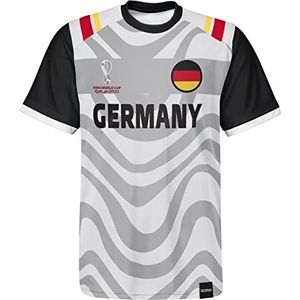 FIFA Jongens Official World Cup 2022 Classic Short Sleeve-Germany T-shirt, Wit, Medium, wit, 5 Jaar