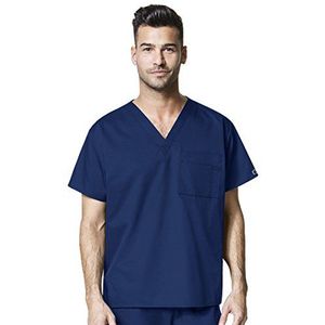 WonderWink 100ANAVYMD WonderWORK Unisex V-hals Top, Navy, Standaard-M Maat