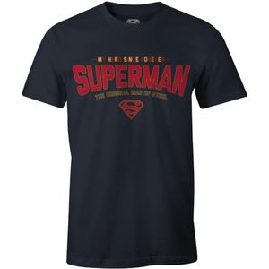 Superman MESUPMSTS100 T-shirt, marineblauw, maat S