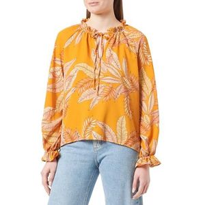 ZITHA Dames blouseshirt 21325581-ZI01, oranje meerkleurig, XL, Oranje meerkleurig., XL