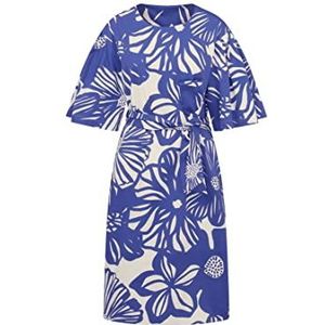 Seidensticker Dames regular fit blousejurk korte mouwen jurk, blauw, 36, blauw, 36