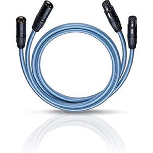 Oehlbach XXL Series 2 X - High-End audiokabel met XLR-stekker (Made in Germany, HPOCC, voor CD-speler, pre-/eindversterker) - 2 x 1,75 meter blauw