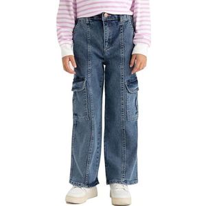 DeFacto Denim broek voor meisjes, blauw, 13-14 Jaren