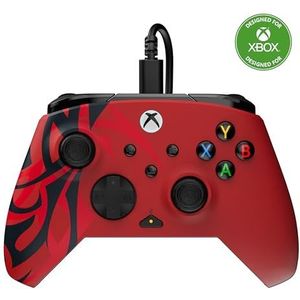 Turtle Beach Rematch Advanced Spirit Red bekabelde gamingcontroller Gelicentieerd voor Xbox Series X|S, Xbox One en Windows-PC met meervoudig design, toewijsbare knoppen en hairtriggers