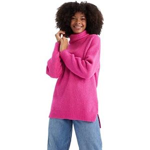 DeFacto Lange overhemden met lange mouwen tuniek overhemden (fuchsia, M), fuchsia, M