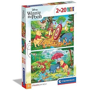 Puzzel Winnie the Poeh (2 x 20 stuks) - Clementoni