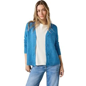 CECIL Cardigan met knoopsluiting, aqua melange, XXL