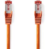 S/FTP CAT6 Gigabit netwerkkabel / oranje - LSZH - 15 meter