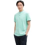 TOM TAILOR - Shirt - Mintgroen - Normale Pasvorm - Kwartmouw