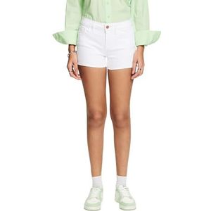 ESPRIT Jeansshorts voor dames, wit, 32W