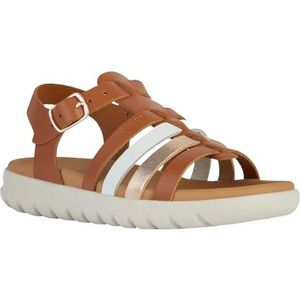 Geox J Soleima Gir Sandalen voor meisjes, Brandy Koper, 29 EU