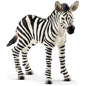 schleich 14811 Zebra veulen, voor kinderen vanaf 3 jaar, Wild Life speelfiguur