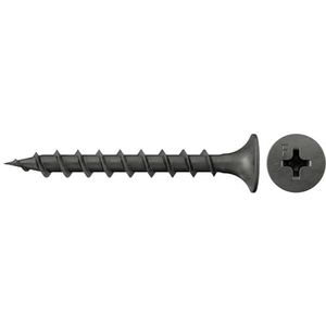 fischer Snelbouwschroef 3,5 x 45 trompetkop gefosfateerd grof schroefdraad kruiskop PH