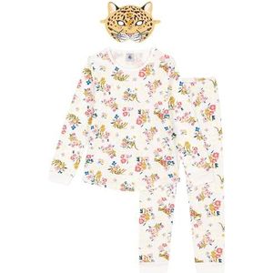 Petit Bateau Pyjama voor meisjes, Marshmallow/Multico, 12 Jaren