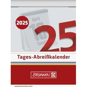 BRUNNEN Scheurkalender (2025), 1 pagina = 1 dag, 53,6 × 71 mm
