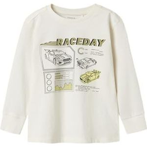 NAME IT - NMMOBAY - Shirt - Geel - Zwart - Wit - Lange Mouwen